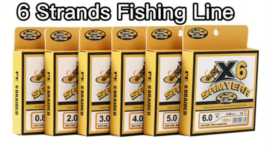 Super Power Wholesales Lure Fishing 6 Strands Braided Fishing Line