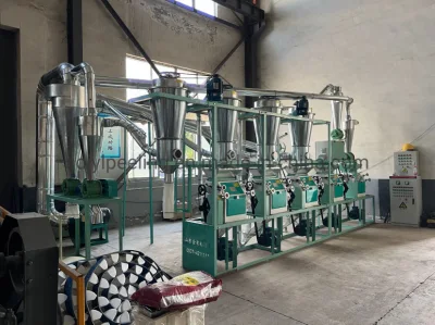 Complete Set Maize Wheat Corn Flour Mill Milling Machine Grain Flour Processing Machinery Flour Production Line